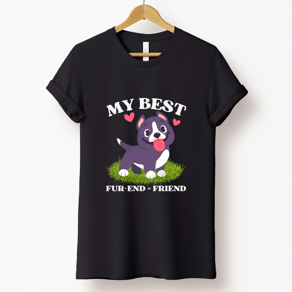 Dog love : My Best Friend Black T-shirt