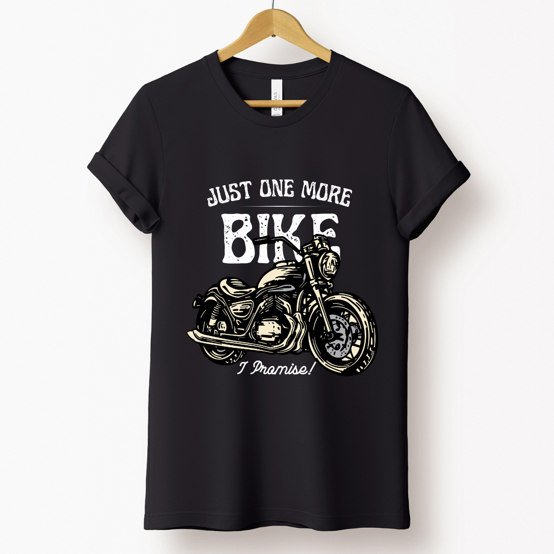 Biker : Just One More Bike Black T-shirt