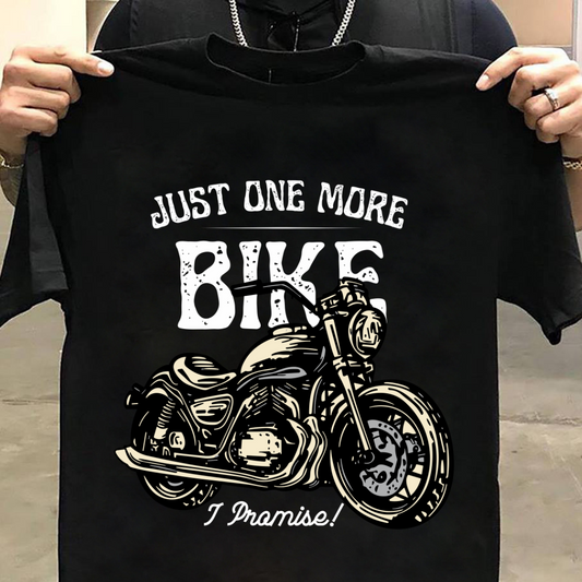 Biker : Just One More Bike Black T-shirt