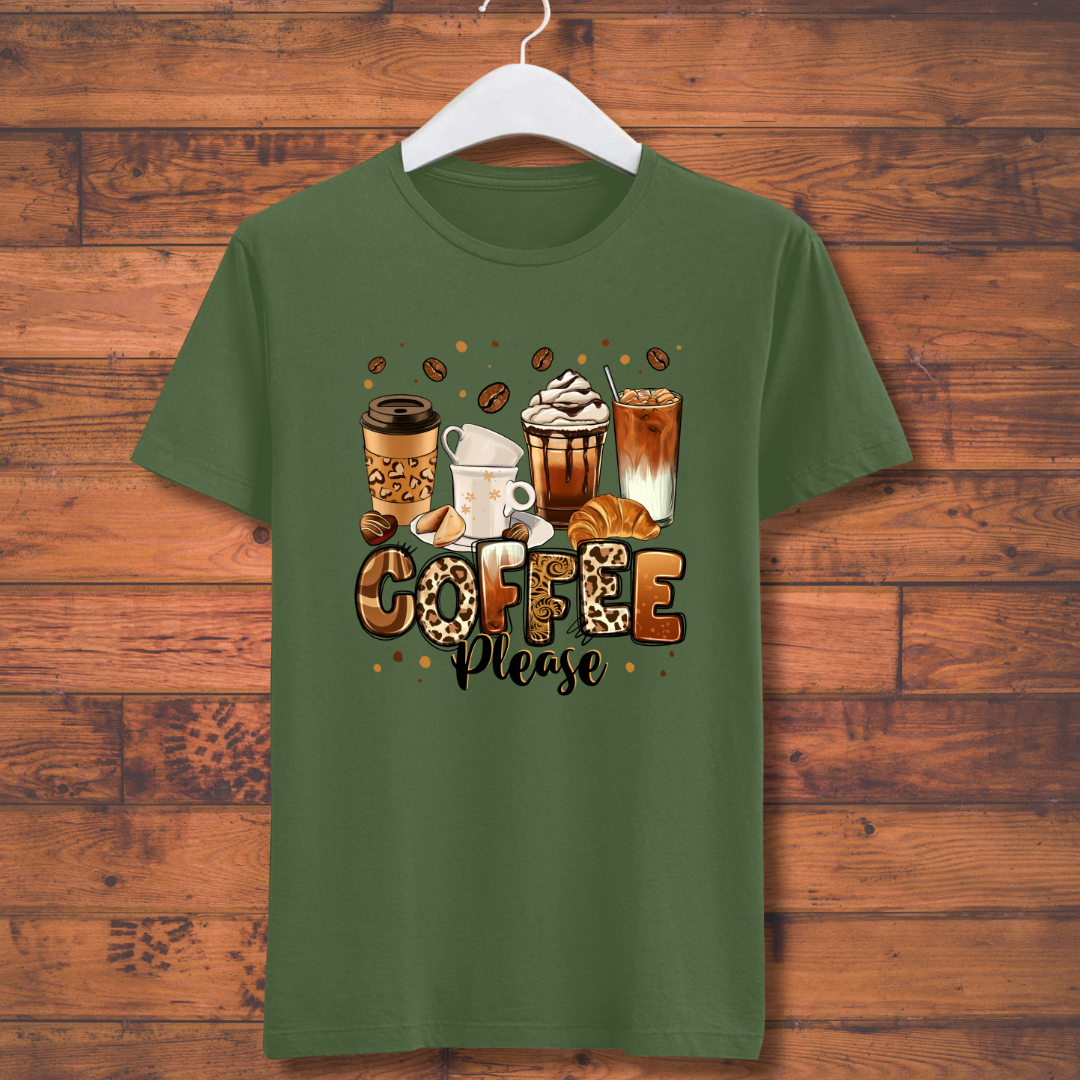 Coffee Love : Coffee Please Unisex T-shirt