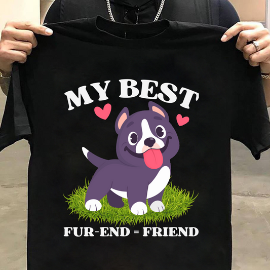 Dog love : My Best Friend Black T-shirt