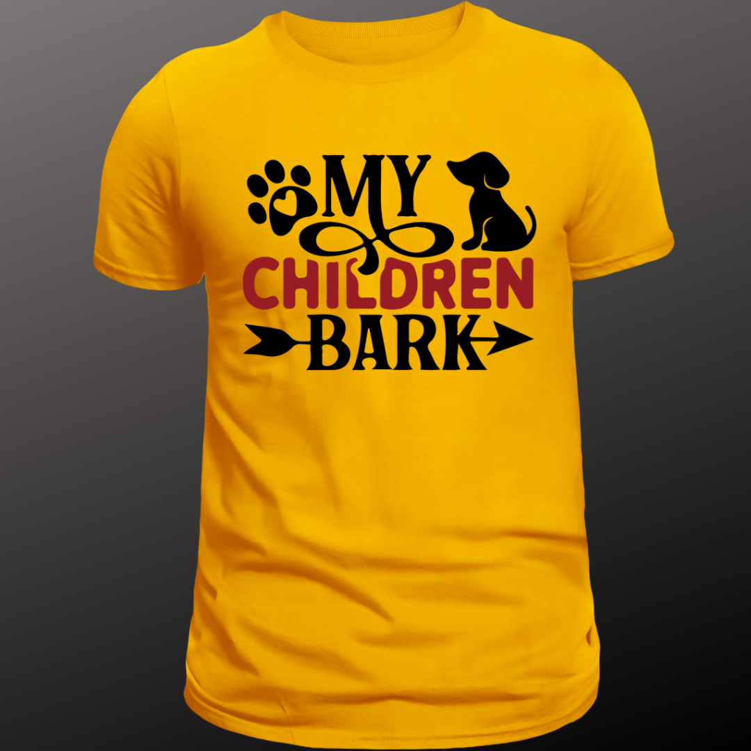 Dog Love : My Children Bark Unisex T-shirt