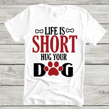 Dog Love : Hug Your Dog Unisex T-shirt